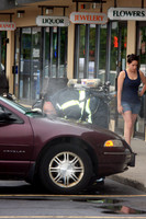 Car Fire Lincoln, RI Front Street Plaza July 4, 2008