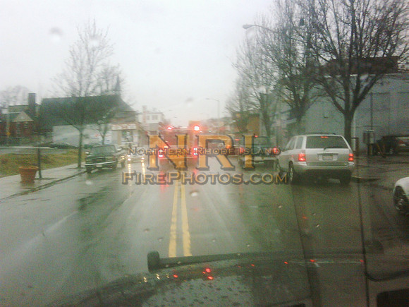 This was taken on Main St near King St. We followed Engine 13 from South Division to the scene. Taken with my Blackberry camera phone.