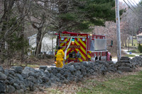 Brush Fire Douglas, MA rear of 76 West St April 16, 2013