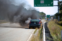 Auto Fire Uxbridge, MA Rte-146 SB at Exit 1 September 7, 2013